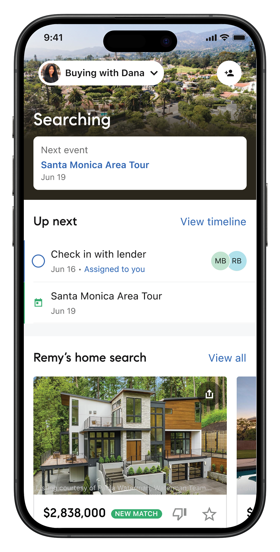 Mobile - Dashboard - Buyer View (Searching) -portrait