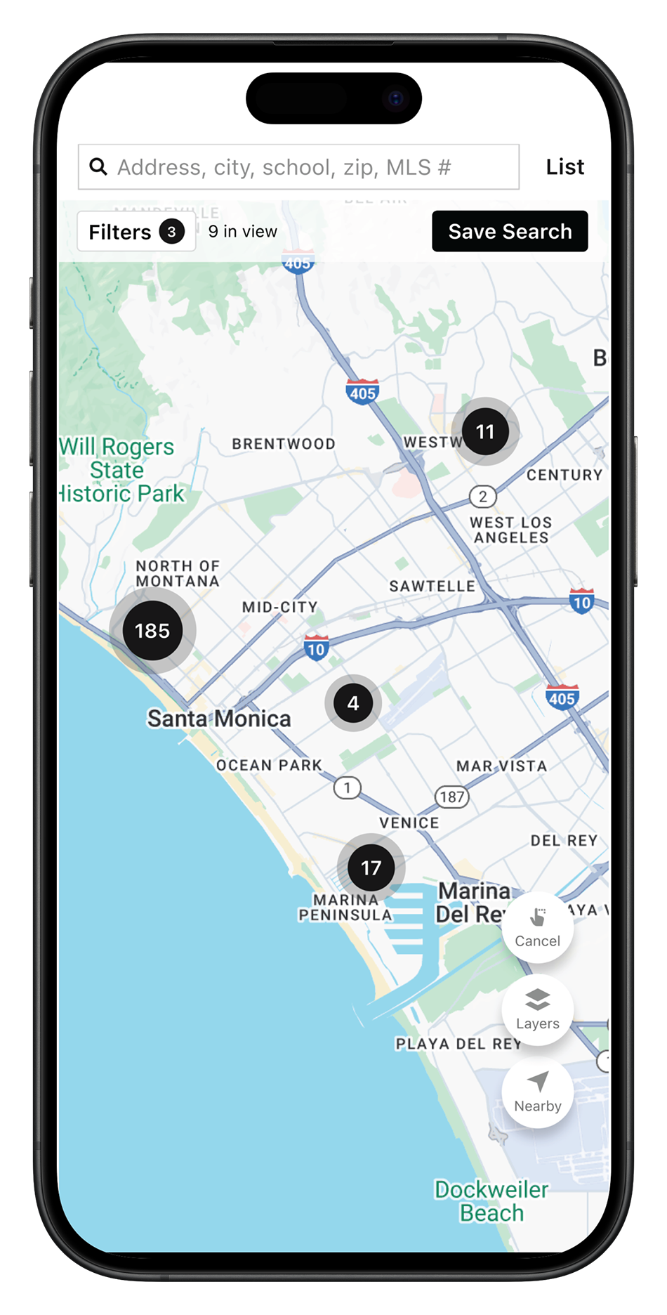 Mobile - Map - Saved Search-portrait